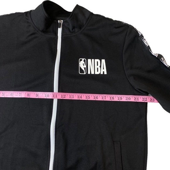 NBA Track Style Full Zip Black Jacket Sz Medium‎ - Picture 6 of 8